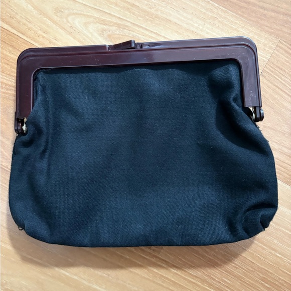 Vintage 1970s Floral tapestry clutch bag - Picture 2 of 6